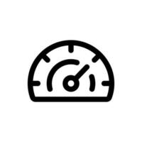 Simple Speedometer icon. The icon can be used for websites, print templates, presentation templates, illustrations, etc vector