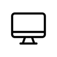 Simple Computer icon. The icon can be used for websites, print templates, presentation templates, illustrations, etc vector