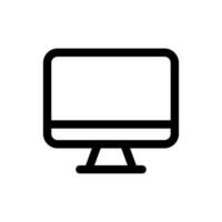 Simple Computer icon. The icon can be used for websites, print templates, presentation templates, illustrations, etc vector