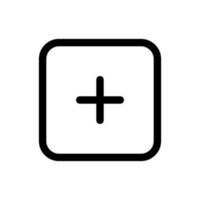 Simple Add icon. The icon can be used for websites, print templates, presentation templates, illustrations, etc vector