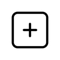 Simple Add icon. The icon can be used for websites, print templates, presentation templates, illustrations, etc vector