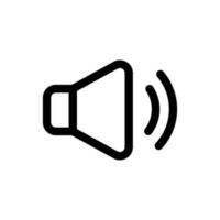 sencillo sonido icono. el icono lata ser usado para sitios web, impresión plantillas, presentación plantillas, ilustraciones, etc vector