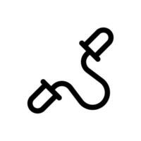 Simple Skipping Rope icon. The icon can be used for websites, print templates, presentation templates, illustrations, etc vector