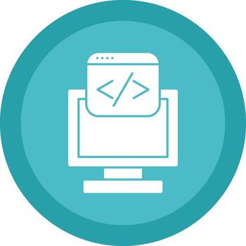 diseño de icono de vector de programación web