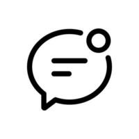 Simple Chat Bubble icon. The icon can be used for websites, print templates, presentation templates, illustrations, etc vector