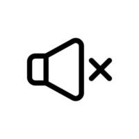 Simple Mute icon. The icon can be used for websites, print templates, presentation templates, illustrations, etc vector