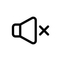 Simple Mute icon. The icon can be used for websites, print templates, presentation templates, illustrations, etc vector