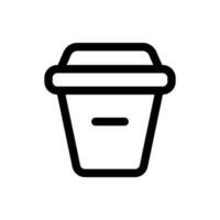 Simple Coffee icon. The icon can be used for websites, print templates, presentation templates, illustrations, etc vector