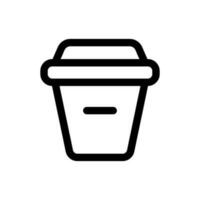 sencillo café icono. el icono lata ser usado para sitios web, impresión plantillas, presentación plantillas, ilustraciones, etc vector