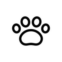 Simple Paw icon. The icon can be used for websites, print templates, presentation templates, illustrations, etc vector