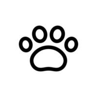 Simple Paw icon. The icon can be used for websites, print templates, presentation templates, illustrations, etc vector