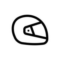 Simple Racing Helmet icon. The icon can be used for websites, print templates, presentation templates, illustrations, etc vector