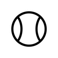 Simple Tennis Ball icon. The icon can be used for websites, print templates, presentation templates, illustrations, etc vector