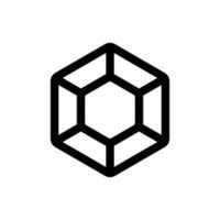 Simple Gem icon. The icon can be used for websites, print templates, presentation templates, illustrations, etc vector