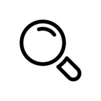 Simple Search icon. The icon can be used for websites, print templates, presentation templates, illustrations, etc vector