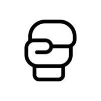 Simple Boxing Glove icon. The icon can be used for websites, print templates, presentation templates, illustrations, etc vector