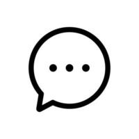 Simple Chat Bubble icon. The icon can be used for websites, print templates, presentation templates, illustrations, etc vector