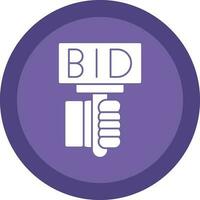 Bid Vector Icon Design