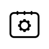 Simple Setting Date icon. The icon can be used for websites, print templates, presentation templates, illustrations, etc vector