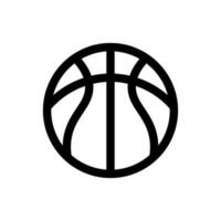 Simple Basketball icon. The icon can be used for websites, print templates, presentation templates, illustrations, etc vector