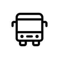 Simple School Bus icon. The icon can be used for websites, print templates, presentation templates, illustrations, etc vector