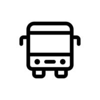 Simple School Bus icon. The icon can be used for websites, print templates, presentation templates, illustrations, etc vector