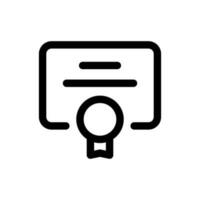 Simple Certificate icon. The icon can be used for websites, print templates, presentation templates, illustrations, etc vector