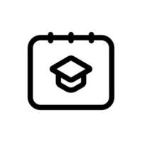 sencillo graduación día icono. el icono lata ser usado para sitios web, impresión plantillas, presentación plantillas, ilustraciones, etc vector