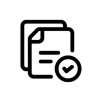 Simple Assignment icon. The icon can be used for websites, print templates, presentation templates, illustrations, etc vector