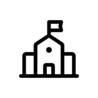 Simple School icon. The icon can be used for websites, print templates, presentation templates, illustrations, etc vector