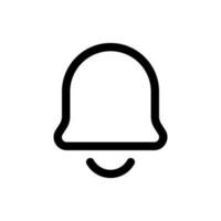 Simple Bell icon. The icon can be used for websites, print templates, presentation templates, illustrations, etc vector