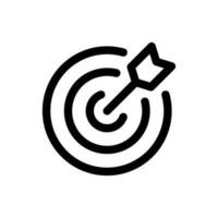 Simple Archery icon. The icon can be used for websites, print templates, presentation templates, illustrations, etc vector