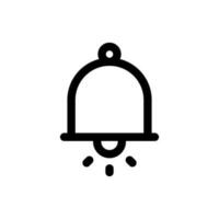 Simple Bell icon. The icon can be used for websites, print templates, presentation templates, illustrations, etc vector