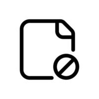 Simple Block File icon. The icon can be used for websites, print templates, presentation templates, illustrations, etc vector