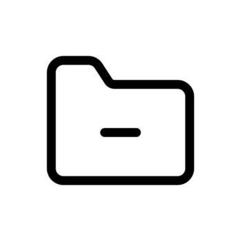 Simple Folder icon. The icon can be used for websites, print templates, presentation templates, illustrations, etc vector