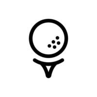 Simple Golf icon. The icon can be used for websites, print templates, presentation templates, illustrations, etc vector