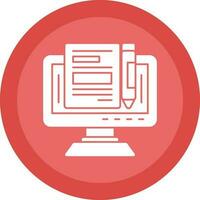 Blogger Vector Icon Design