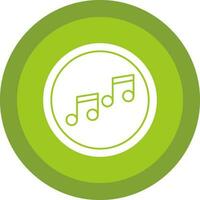 música Nota vector icono diseño