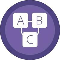 Abc block Vector Icon Design