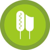 Corn dog Vector Icon Design