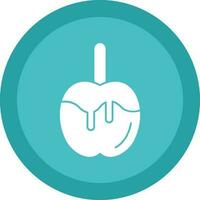 Caramel apple Vector Icon Design