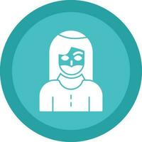 Bearded woman Vector Icon Design