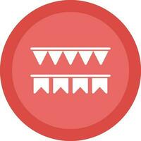 Decorative flag Vector Icon Design
