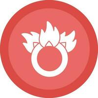 Ring of fire Vector Icon Design