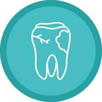 caries vector icono diseño