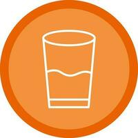 Glass of water Vector Icon Design