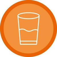 Glass of water Vector Icon Design