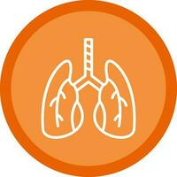 diseño de icono de vector de pulmones