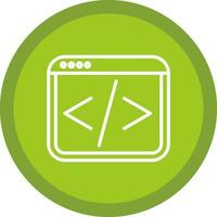 Web coding Vector Icon Design