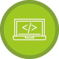 code programming Vector Icon Design
